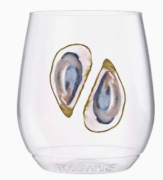 OYSTER 14 OZ STEMLESS WINE TOSSWARE