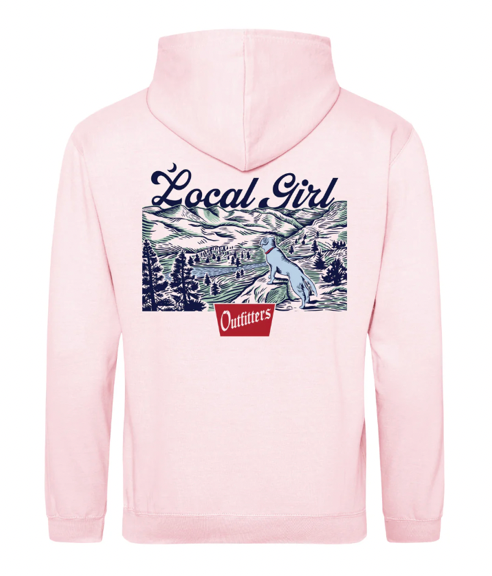 LOCAL GIRL LOOKOUT BABY PINK HOODIE