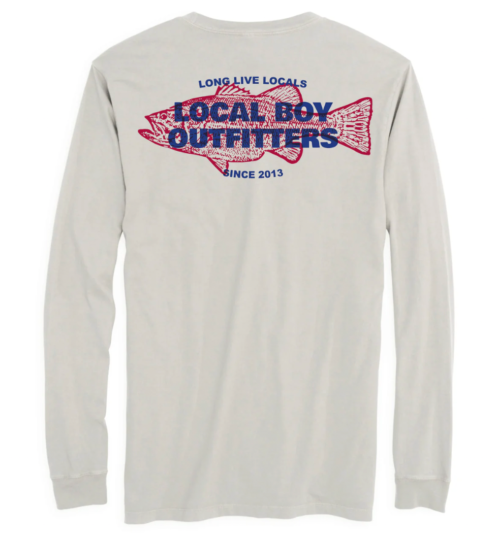 LOCAL BOY OUTFITTERS GONE FISHIN' LS TEE