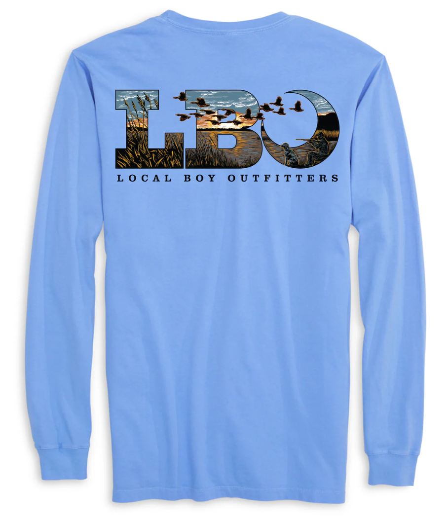 LOCAL BOY OUTFITTERS MARSH SCENE WASHED DENIM