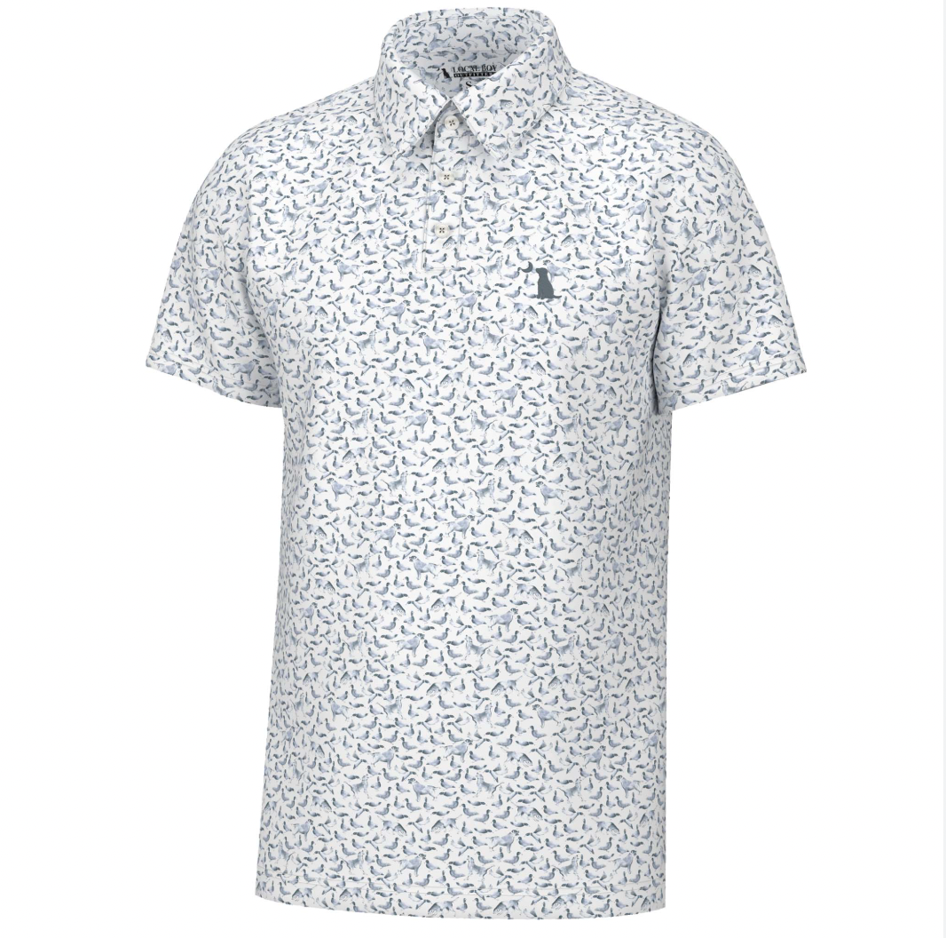 LOCAL BOY DIRTY MYRTLE POLO- DUCK DOG