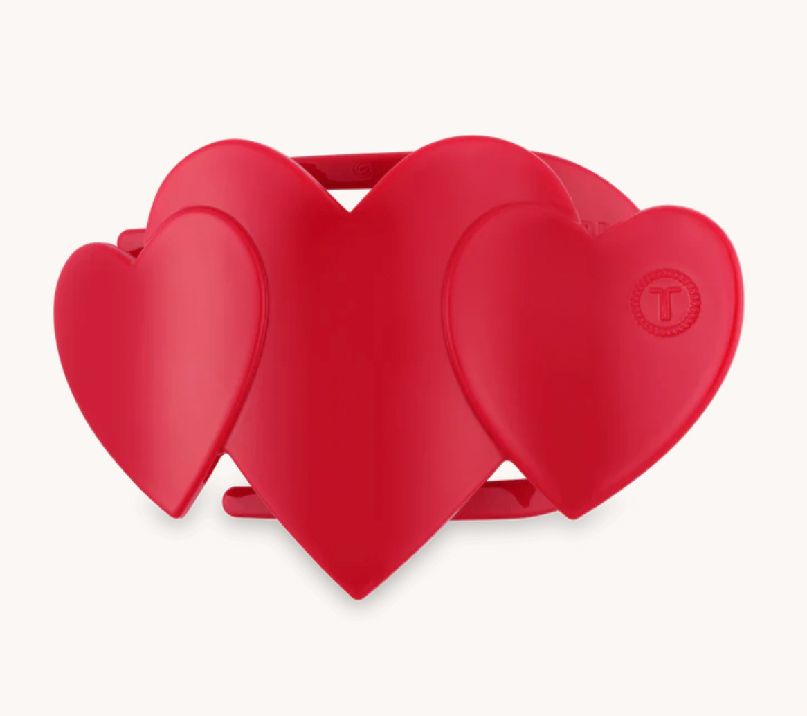 TELETIES HEART TO HEART FLAT HAIR CLIP