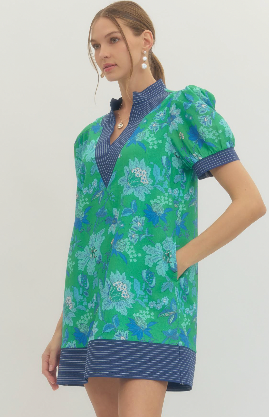 GREEN PUFF DRESS – River Birch Gifts
