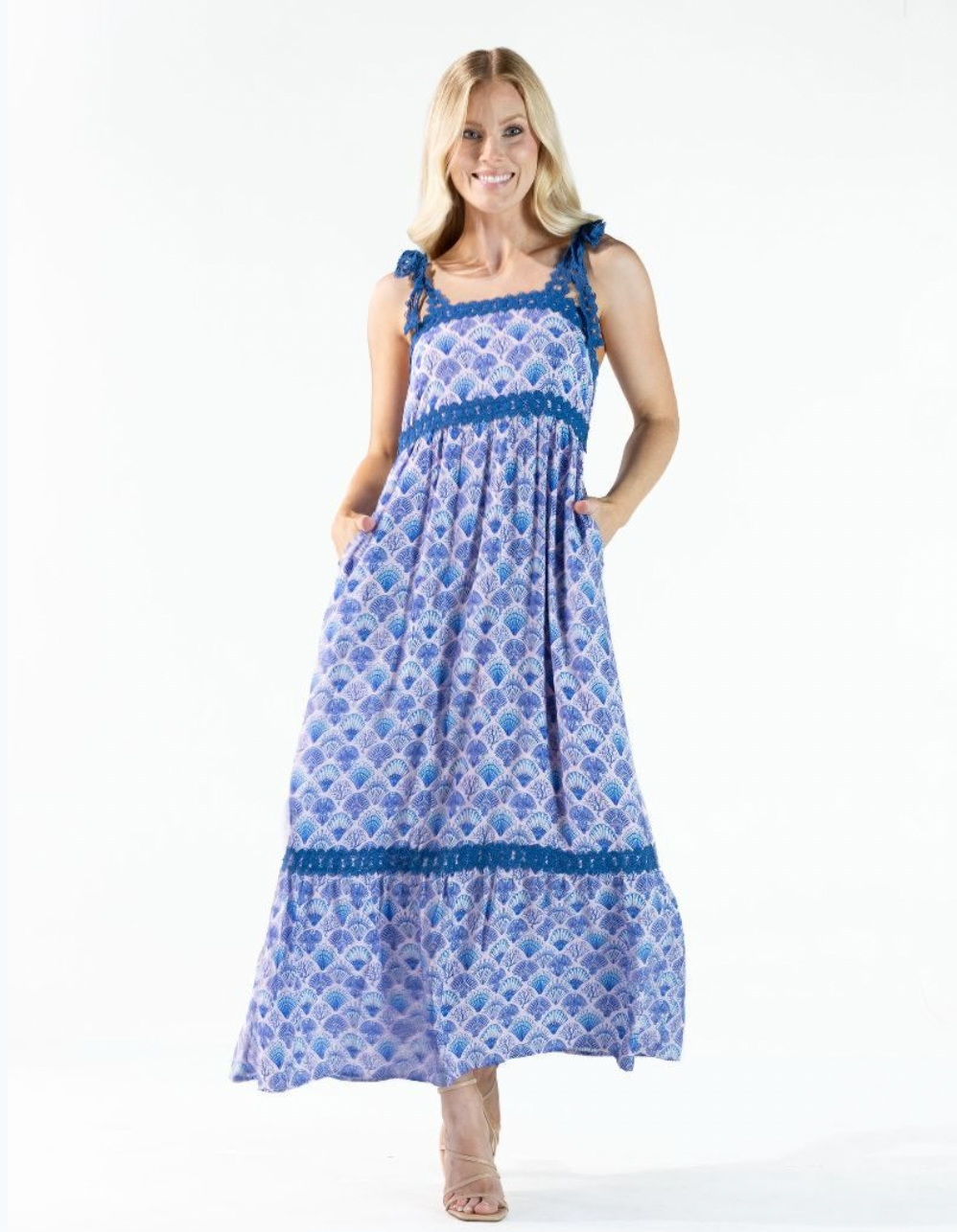 SIMPLY SOUTHERN COASTAL TIE DRESS