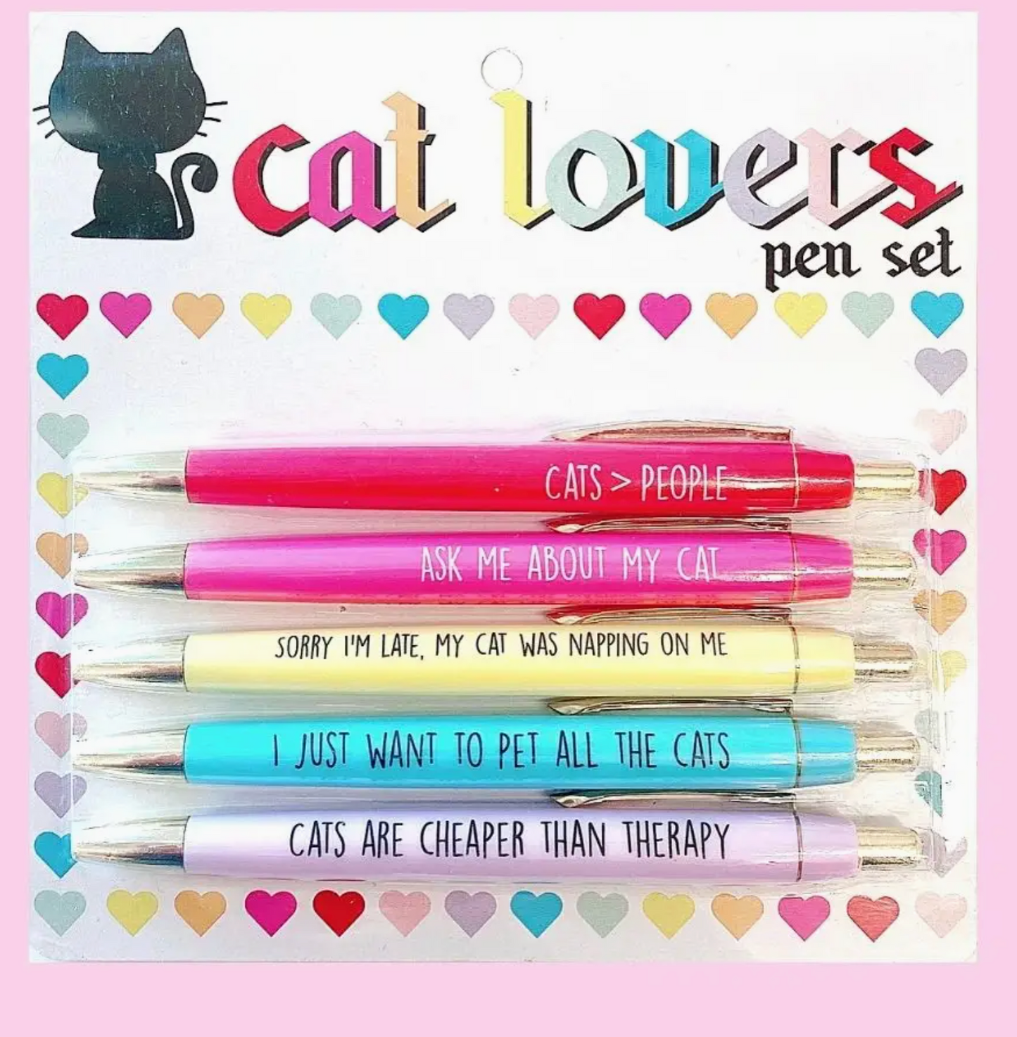 CAT LOVERS PEN SET