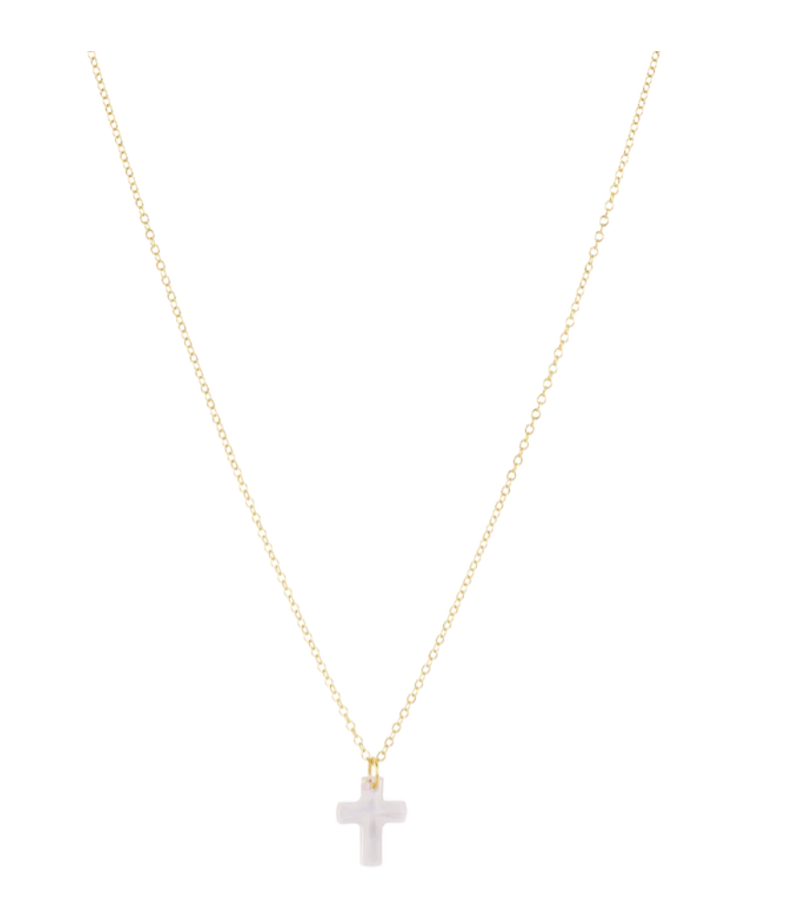 ENEWTON 16" NECKLACE GOLD BLESSED CRYSTAL CHARM