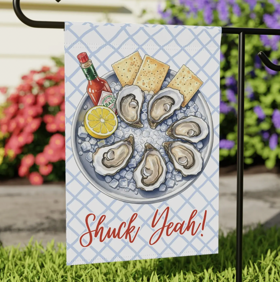 SHUCK YEAH! GARDEN FLAG