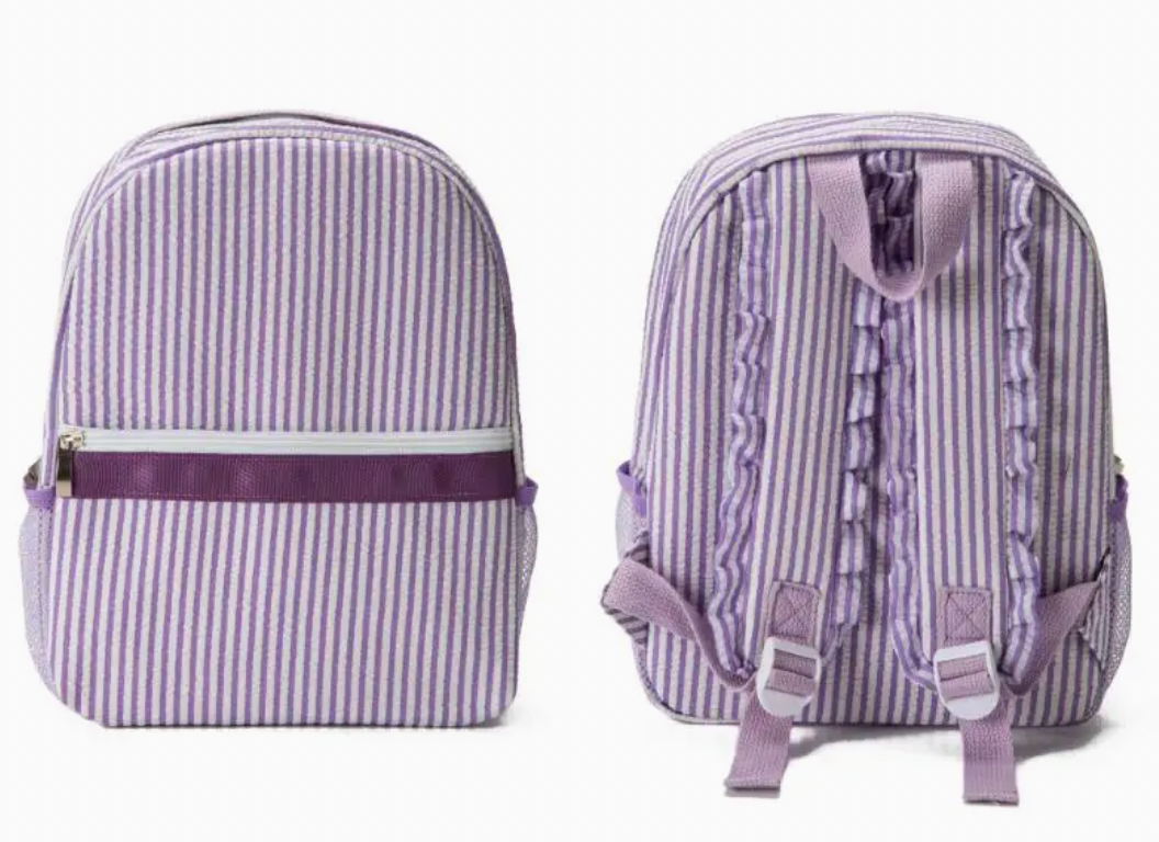 KIDS SEERSUCKER BELLE BACKPACK