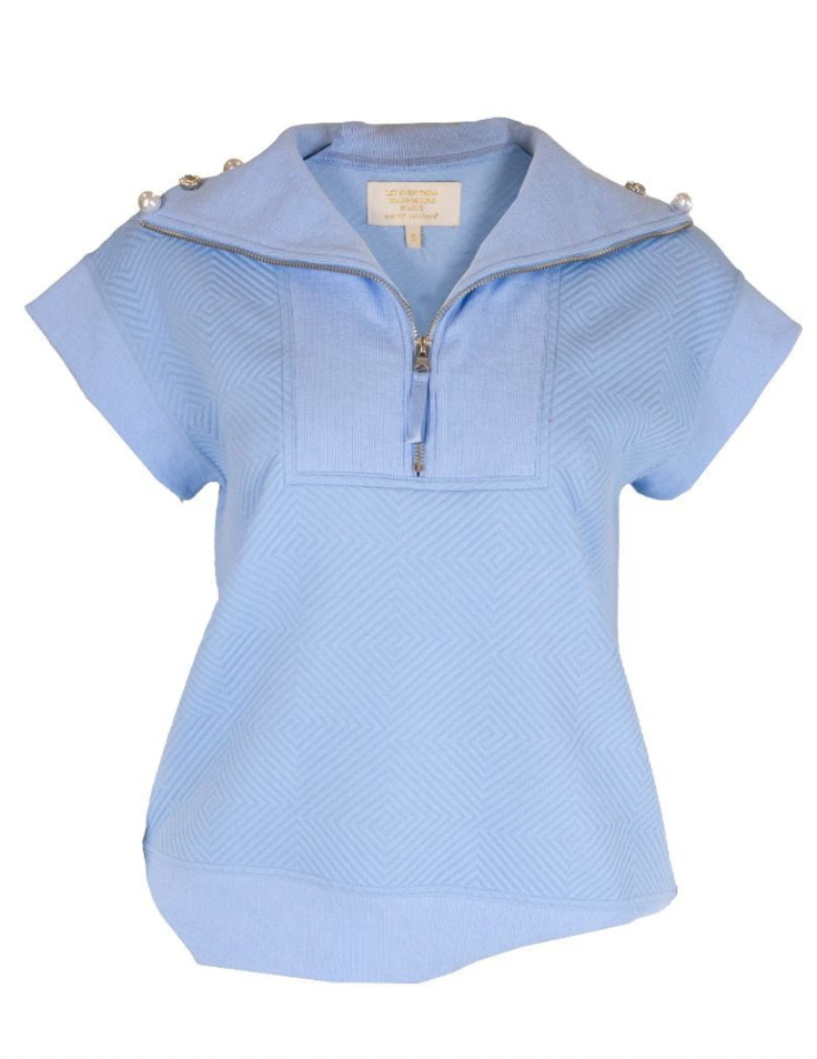 SIMPLY SOUTHERN QUARTER ZIP QUILTED SURF