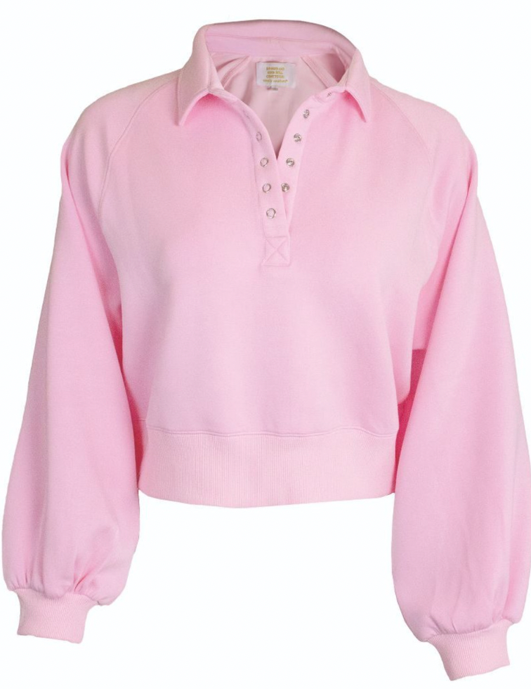 SIMPLY SOUTHERN PULLOVER GIGI PINK