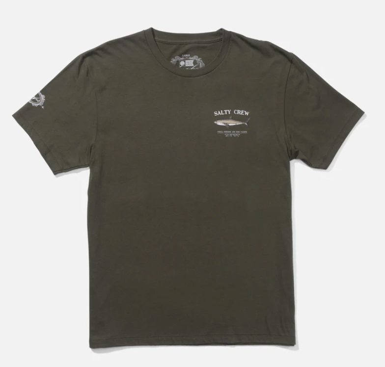 SALTY CREW BRUCE SS TEE DUSTY OLIVE