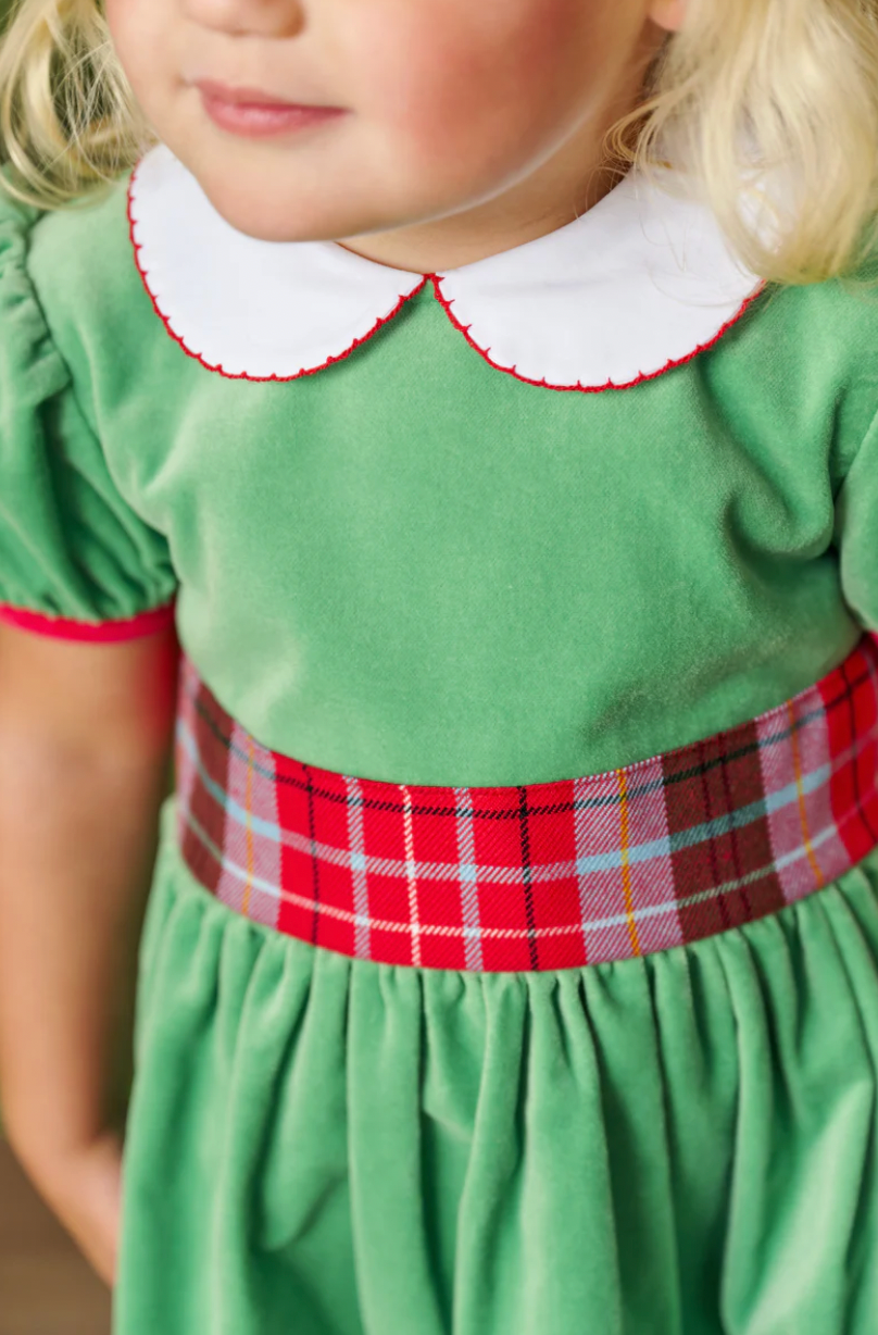 BEAUFORT BONNET CINDY LOU SASH DRESS VELVETEEN