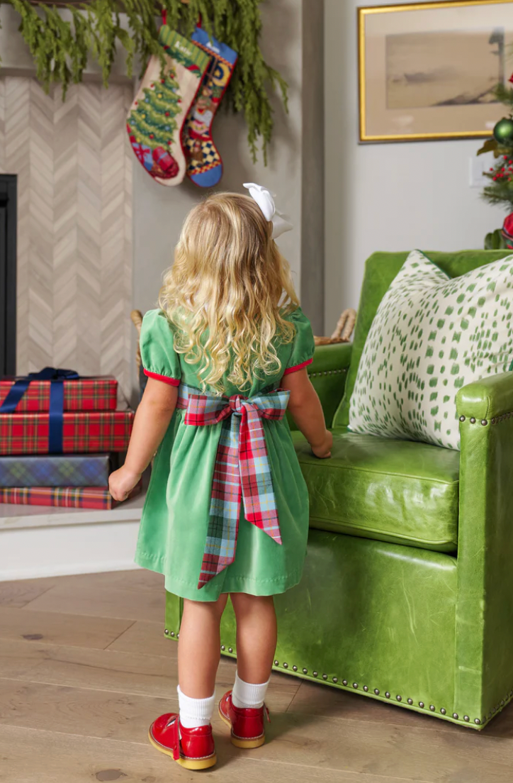 BEAUFORT BONNET CINDY LOU SASH DRESS VELVETEEN