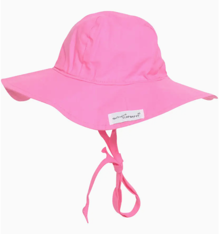 KIDS UPF50+ GIRLS FLOPPY SUN HAT CANDY PINK