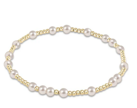 ENEWTON HOPE UNWRITTEN 4MM BEAD BRACELET PEARL