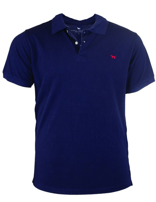 SIMPLY SOUTHERN MENS POLO NAVY SHORT SLEEVE