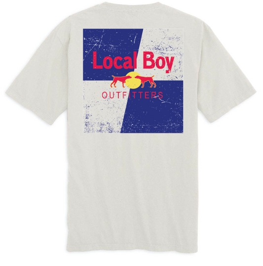 LOCAL BOY RBV SILVER SHORT SLEEVE GRAY SHIRT