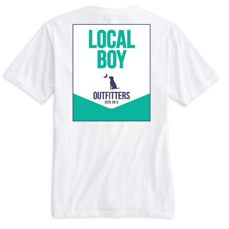 LOCAL BOY CLEAR CUT WHITE SHORT SLEEVE