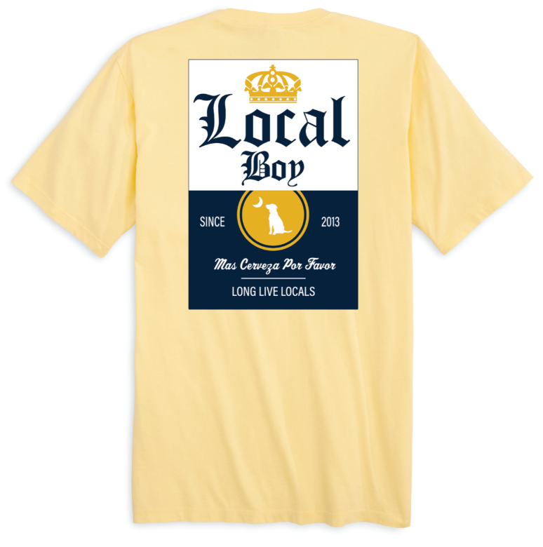 LOCAL BOY MAS CERVEZA BANANA SHORT SLEEVE