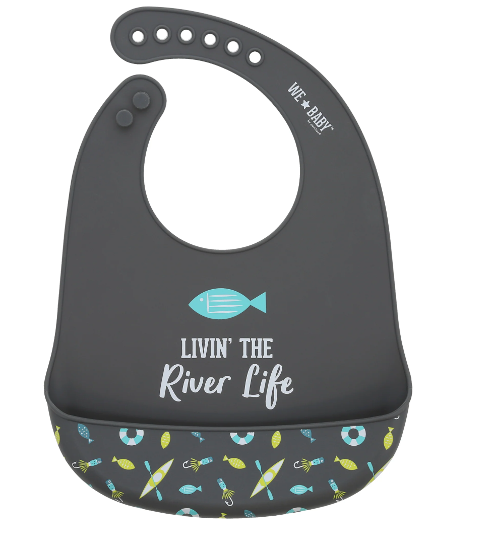 RIVER LIFE 12" SILICONE CATCH ALL BIB