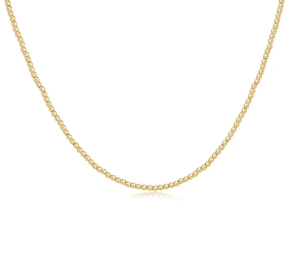 ENEWTON 15" CHOKER CLASSIC GOLD 2MM BEAD