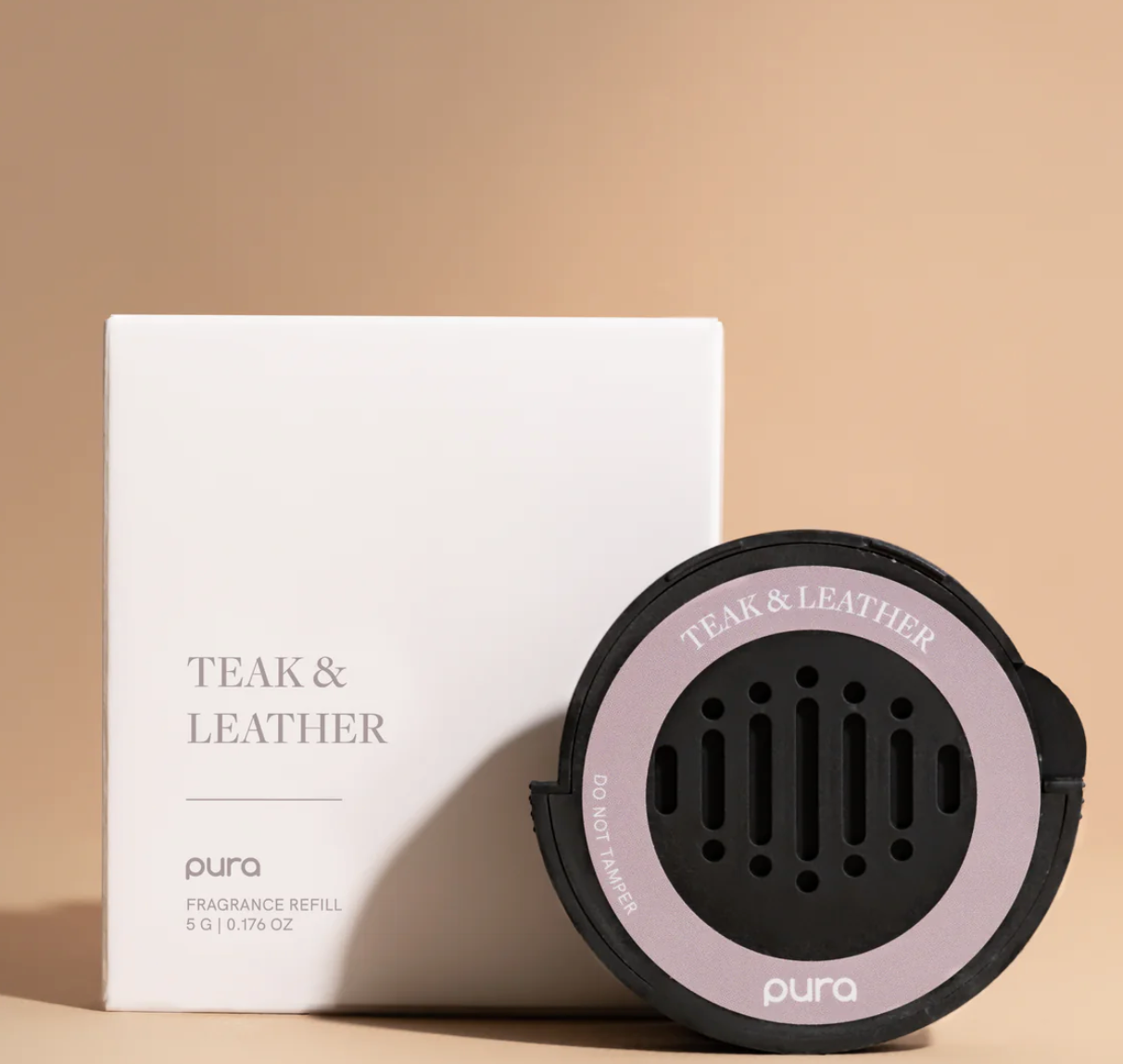 TEAK & LEATHER CAR FRAGRANCE REFILL - PURA