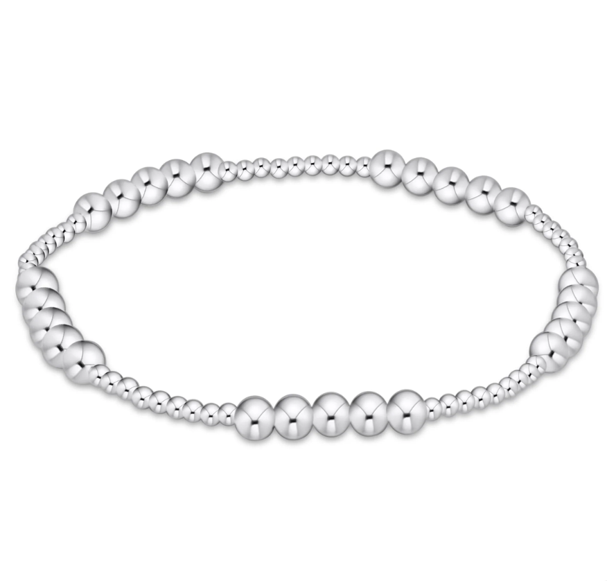 ENEWTON CLASSIC BLISSFUL PATTERN 2MM BEAD BRACELET 4MM STERLING
