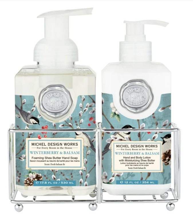 MDW WINTERBERRY & BALSAM HAND CARE CADDY