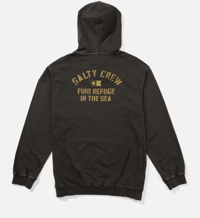 SALTY CREW EVEN KEEL VINTAGE FLEEVE BLACK