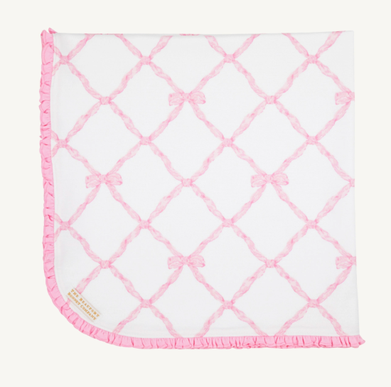 BEAUFORT BONNET BABY BUGGY BLANKET PINK