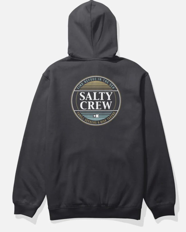 SALTY CREW SIMPLE FADE ZIP FLEECE BLACK
