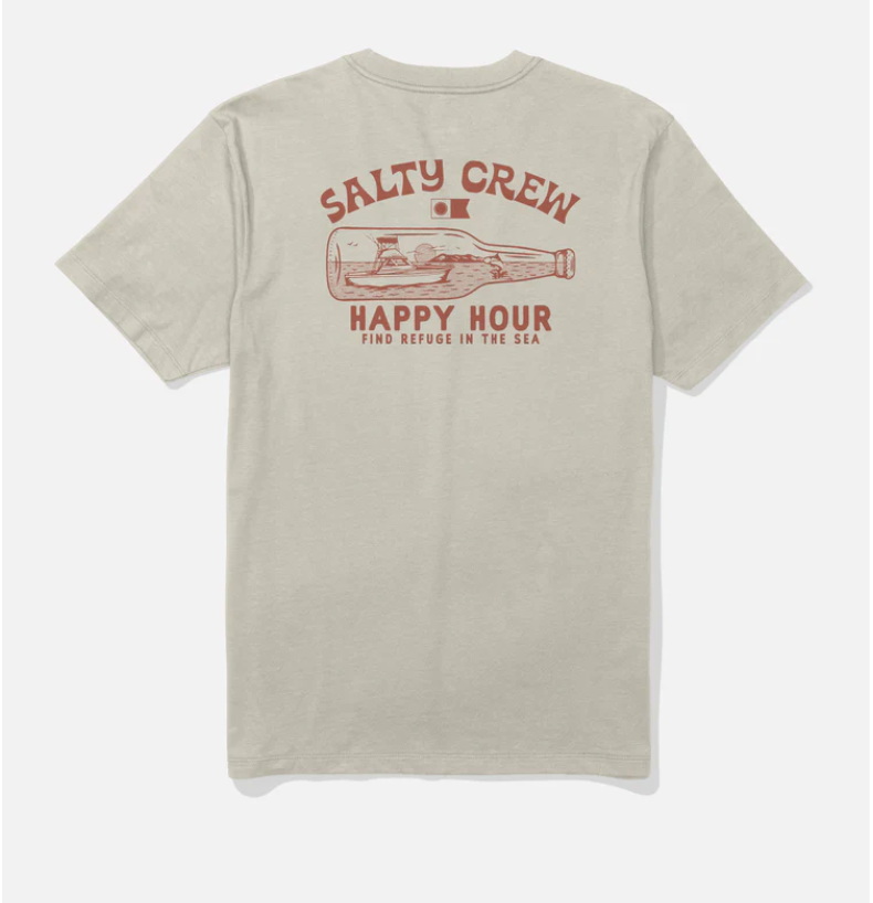 SALTY CREW BOTTLE ROCKET BONE SHORT SLEEVE