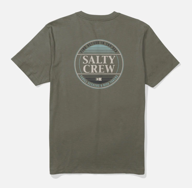 SALTY CREW SIMPLE FADE SS DUSTY OLIVE