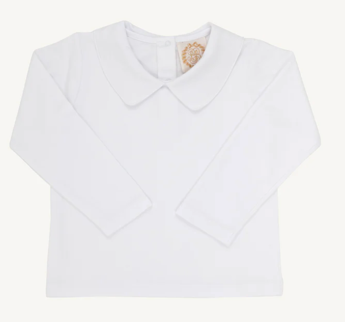 BEAUFORT BONNET PETER PAN COLLAR SHIRT PIMA LONG SLEEVE WORTH AVE WHITE