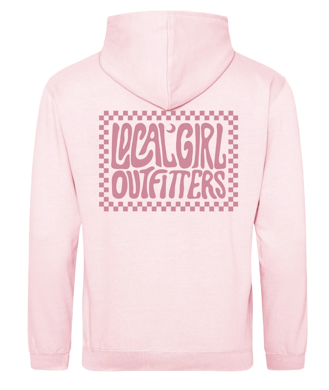 LOCAL GIRL YOUTH CHECKERED CHARM BABY PINK
