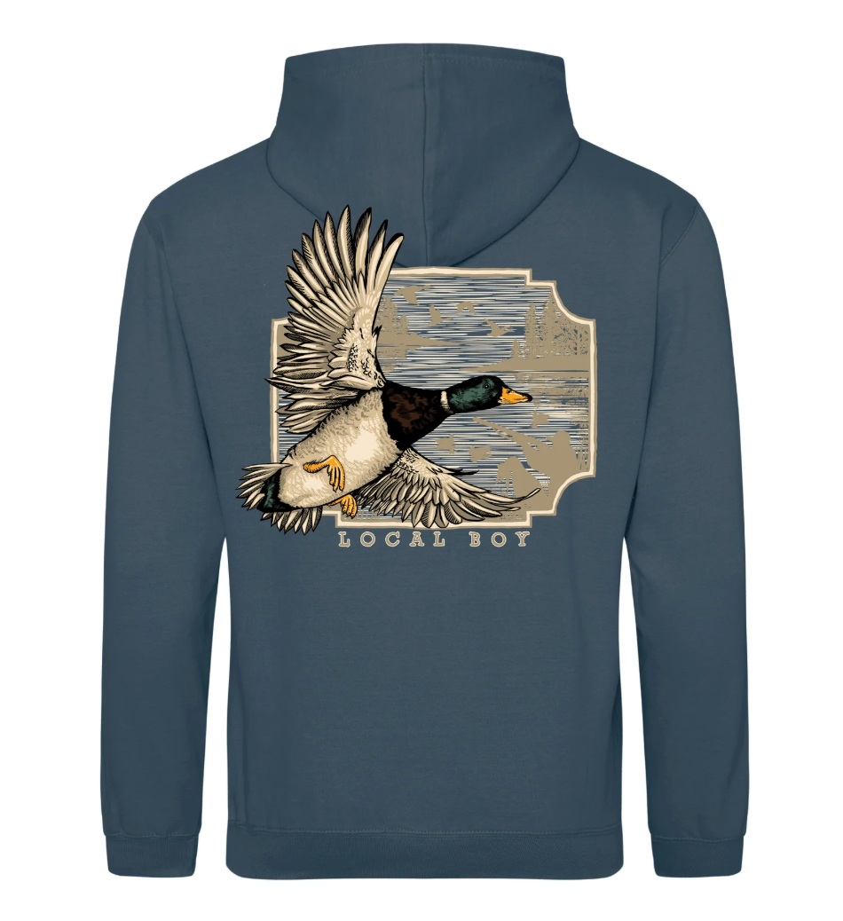 LOCAL BOY OUTFITTERS GREENHEAD FLIGHT HOODIE AIRFORCE BLUE