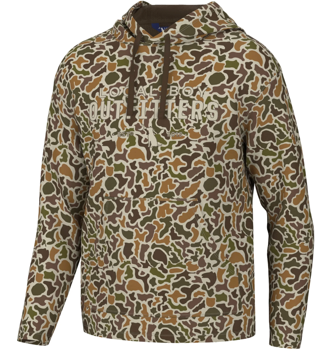 LOCAL BOY OUTFITTERS POLY FLEECE HOODIE LOCALFLAGE VINTAGE