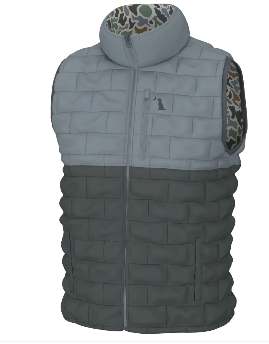 LOCAL BOY OUTFITTERS DUCK DOWN VEST LOCALFLAGE BLUFF