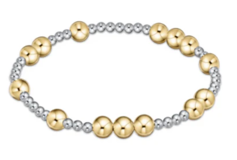 ENEWTON HOPE UNWRITTEN 6MM BEAD BRACELET MIXED METAL