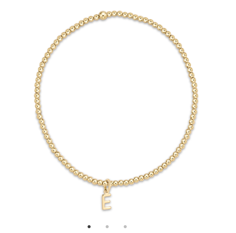 ENEWTON CLASSIC GOLD 2MM BEAD BRACELET RESPECT GOLD CHARM