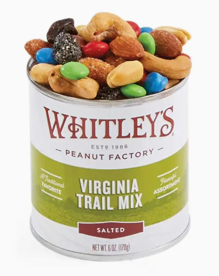 WHITLEY'S 6 OZ TIN VIRGINIA TRAIL MIX