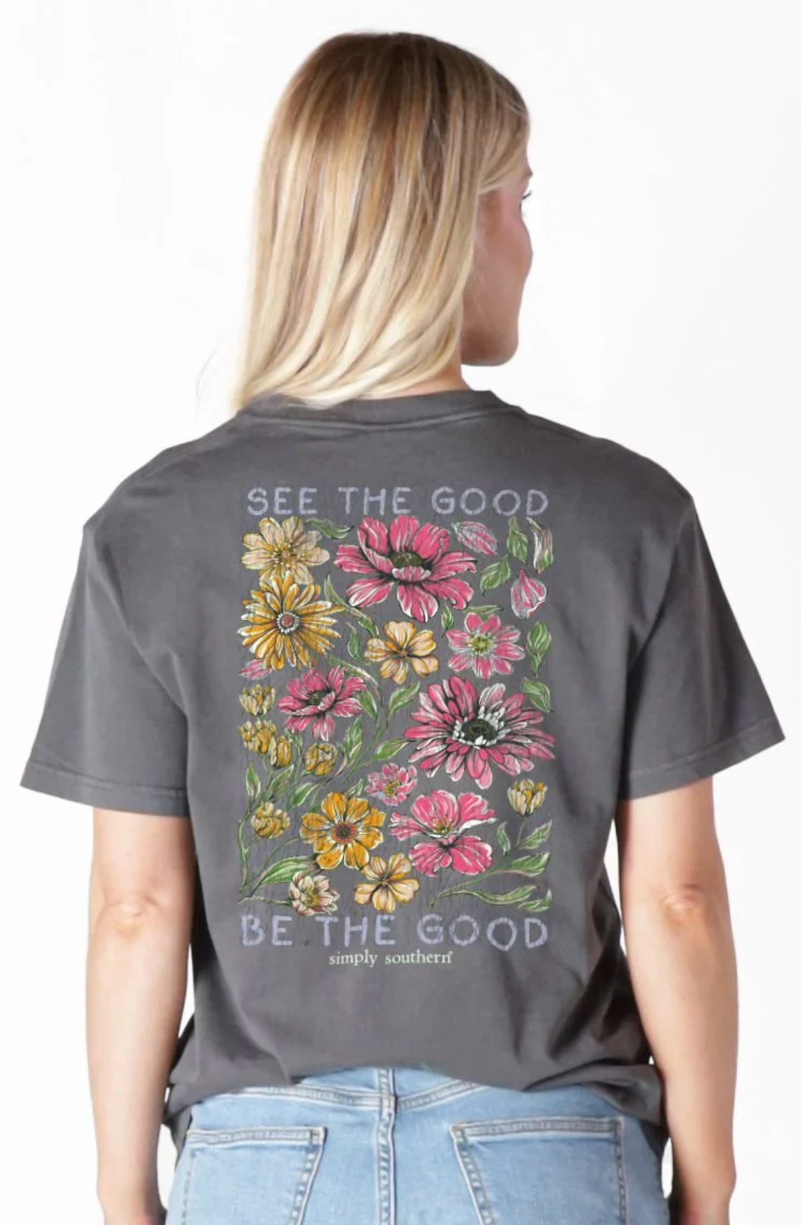 SIMPLY SOUTHERN MINERAL WASH THE GOOD GRAPHITE SHORT SLEEVE