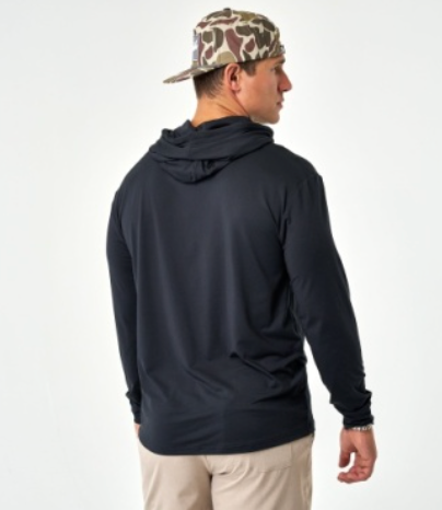 BURLEBO PERFORMANCE HOODIE MIDNIGHT BLACK