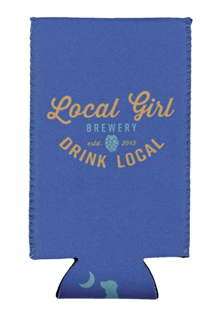 LOCAL GIRL BREWERY SLIM CAN KOOZIE MARINA