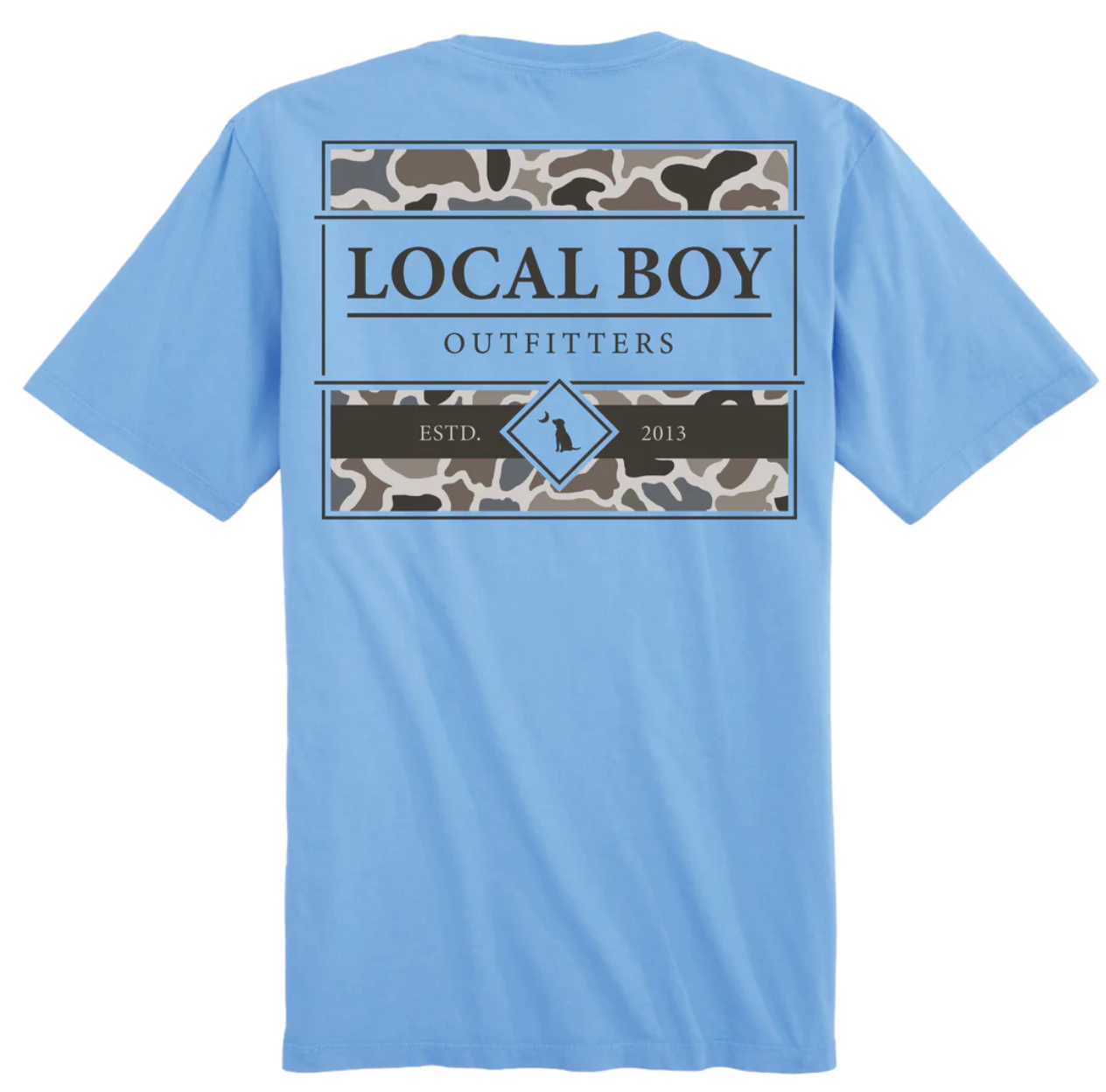 LOCAL BOY YOUTH LCF FRAMED FILL SS TEE WASHED DENIM