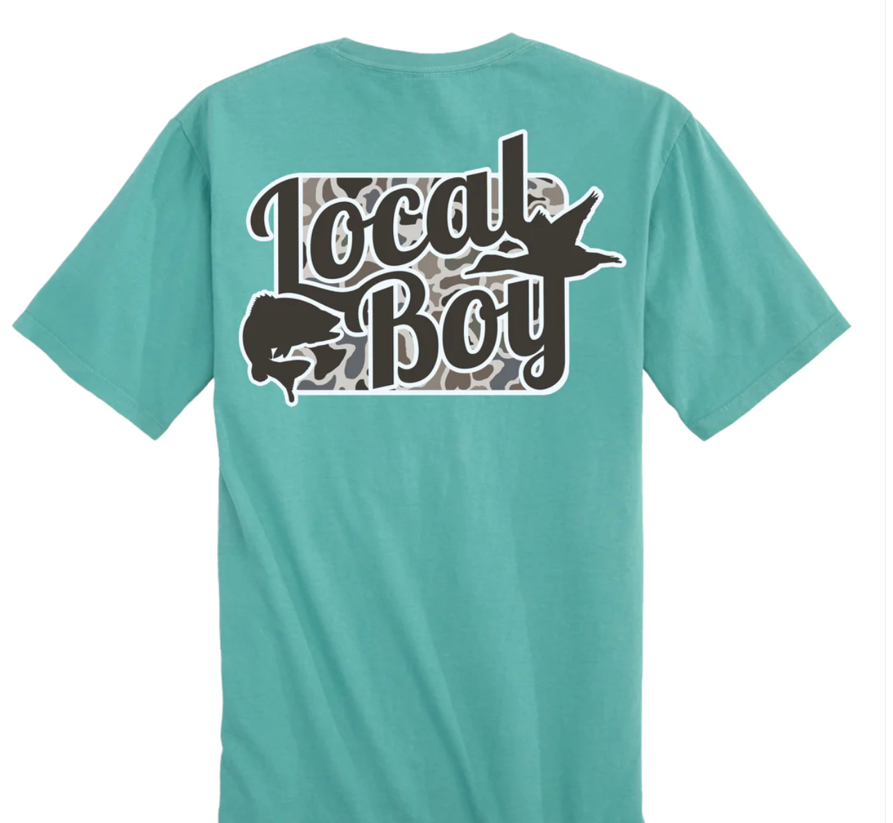 LOCAL BOY YOUTH OPEN SEASON LOCALFLAGE SS TEE SEAFOAM