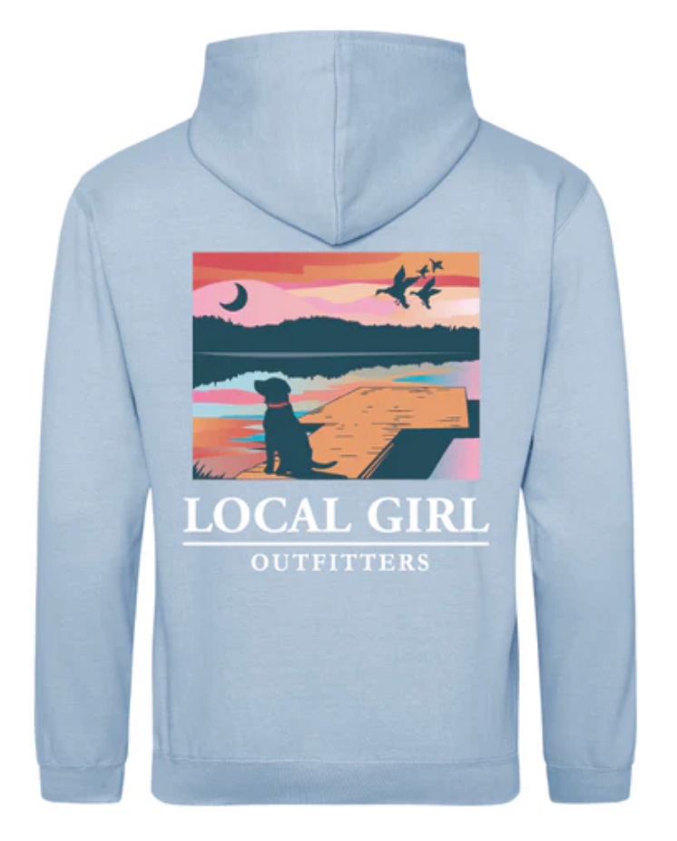 LOCAL GIRL YOUTH BWH LAB ON DOCK SKY