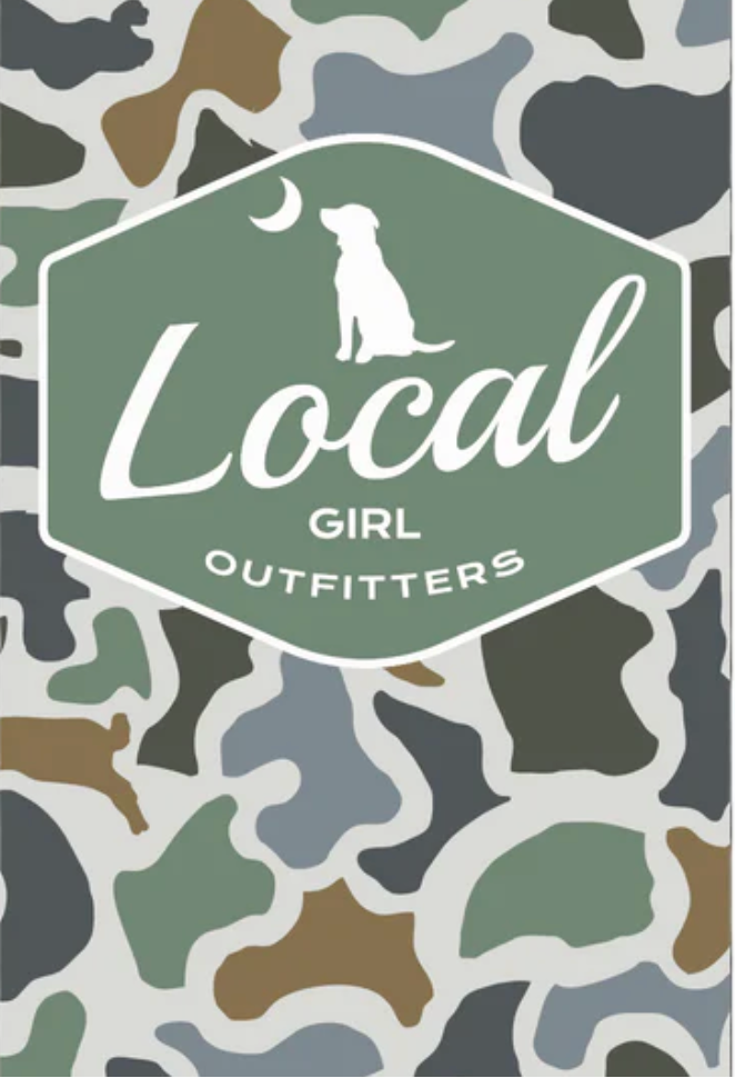 LOCAL GIRL BADGE SLIM KOOZIE LOCALFLAGE BLUFF
