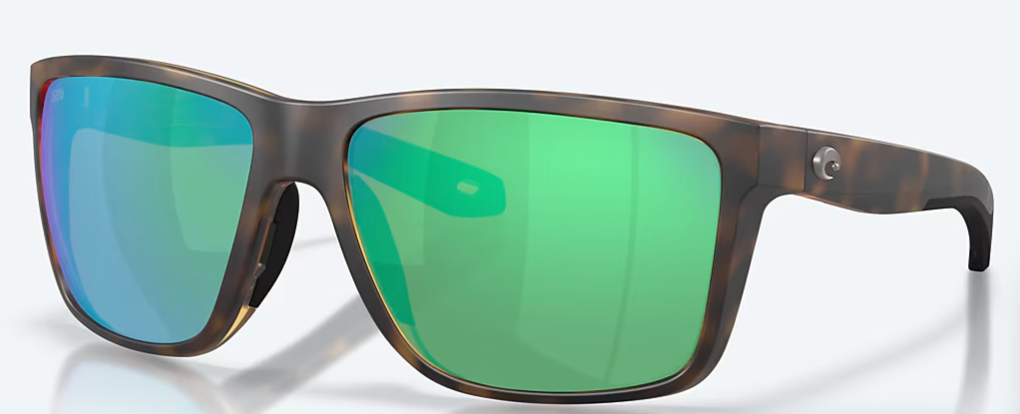 COSTA BROADBILL II XL MATTE TORTOISE GREEN MIRROR SUNGLASSES 580 G
