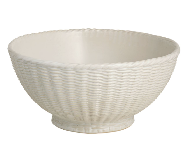 DECORATIVE CERAMIC WOVEN BOWL